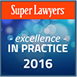 Super Lawyers excellence in practice 2016